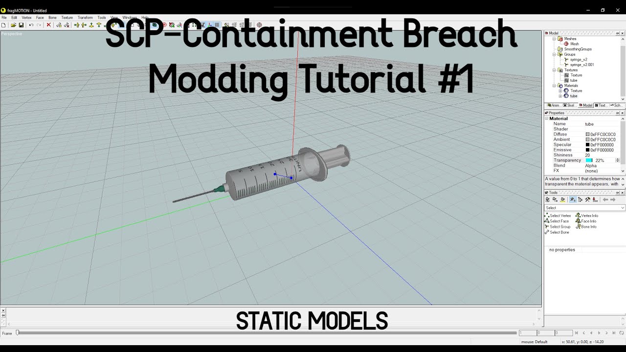 SCP-Containment breach modding tutorial #1 (Static Models) 