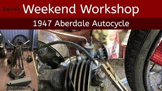 Starting an Aberdale 1947 motorbike after 62 years in a shed