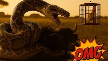 🐍 Animal Rescue: Brave Team Battles a Giant Python to Save a Trapped Buffalo