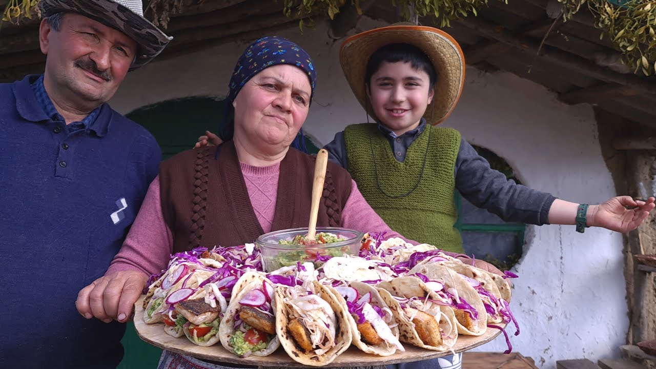 ⁣Sacda Farel balığı, Perfect GRILLED FISH TACOS, Country Life Vlog