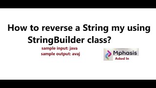 How to reverse a String by using StringBuilder class in Java -approach-1 || Java Interview Programs
