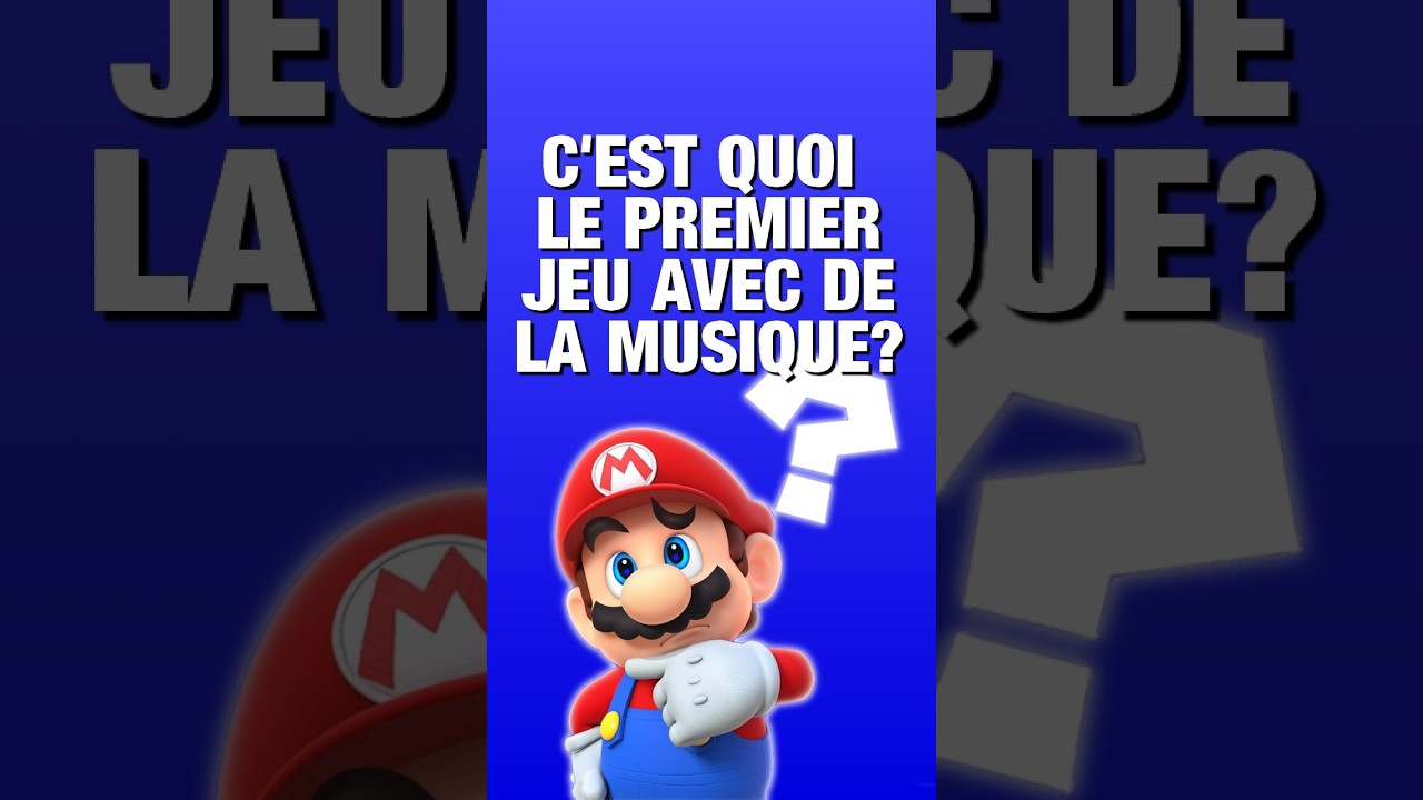 C'est quoi le premier jeu vidéo avec de la musique? 🤔 #JeuxVidéo #arcade #Franco #Québec