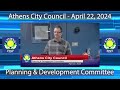 Athens City Council Highlights - April 22, 2024