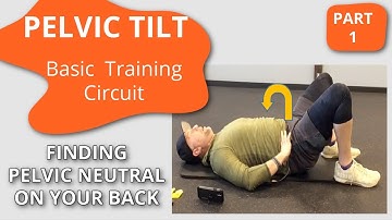 MULTIPLE SCLEROSIS EXERCISE - PELVIC TILT BASIC TRAINING – PT1 ON YOUR BACK