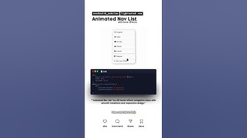 Animated Nav List #codewith_muhilan #css #coding #animation