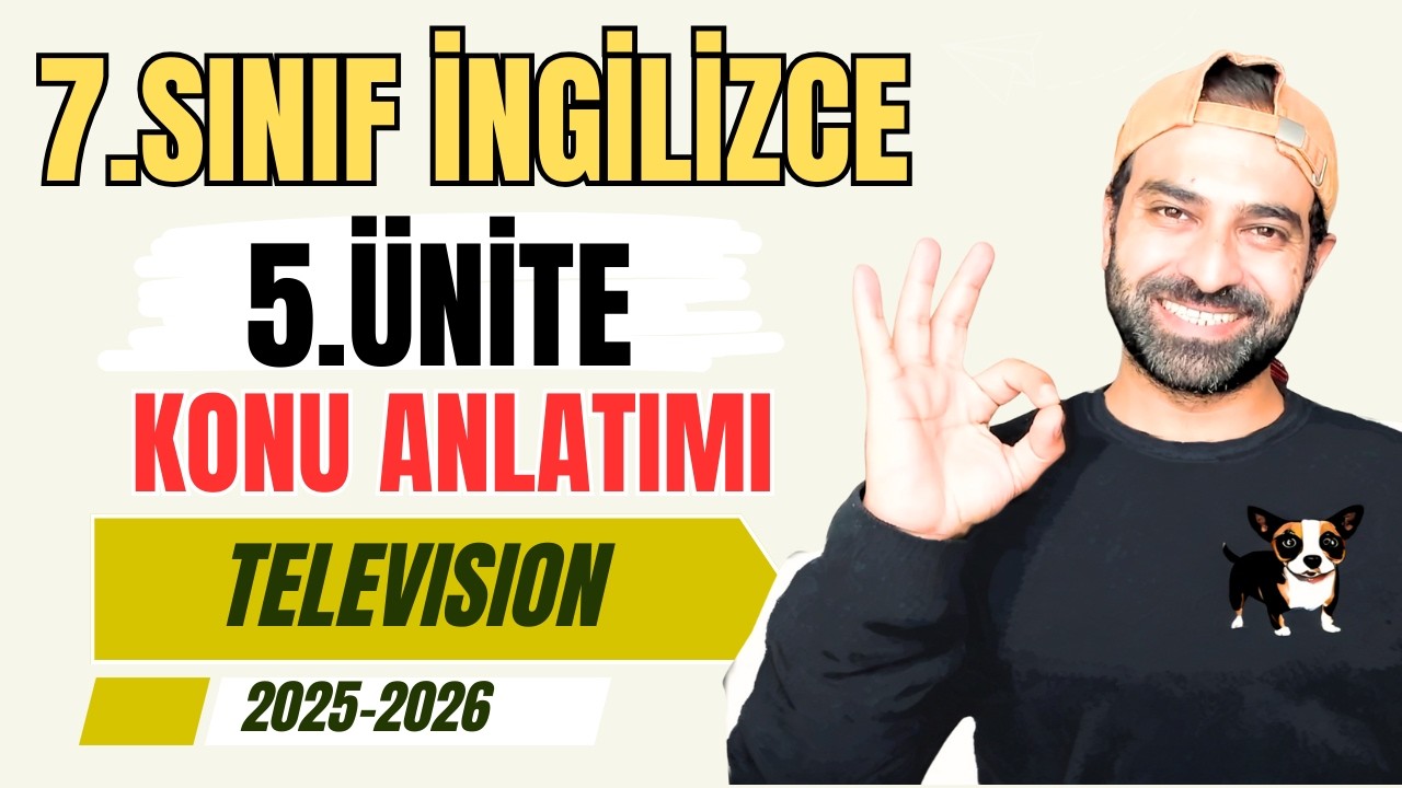 7. SINIF İNGİLİZCE 5. ÜNİTE KONU ANLATIMI | TELEVISION