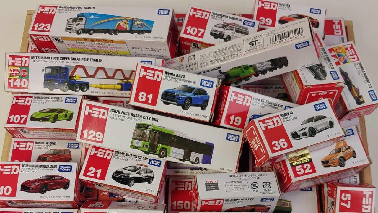 Satisfying Tomica Unboxing ASMR | Real Toy Car Sounds
