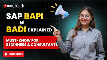 SAP BAPI vs BADI Explained | Must-Know for Beginners & Consultants | ZaranTech