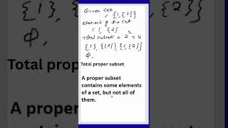 Find All Subsets and Proper Subsets of {1,{2}} | Sets Class 11