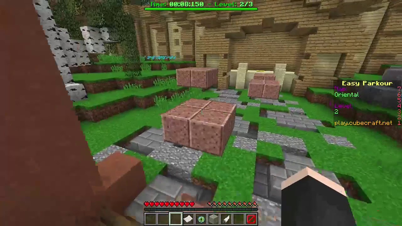 Cubecraft Parkour - Easy Maps - Map Oriental Level 2 (with gold medal)