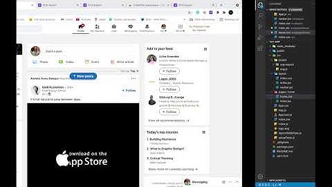 Starting Up Linkedin App layout