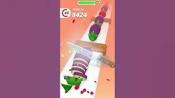 Perfect slices| how to cut vegetable 😍। Satisfying And Relaxing ASMR Earning Game part 10 #shorts