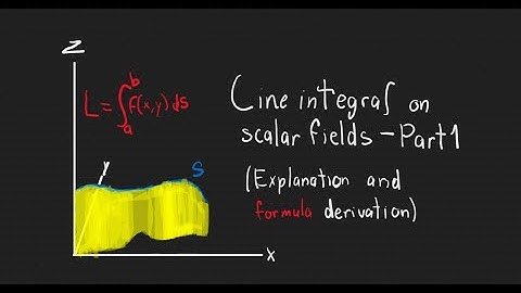 Line integral for scalar fields Part 1 (Explanation and formula derivation)
