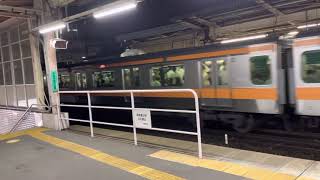 JR東日本中央本線中野駅普通高尾ゆき到着