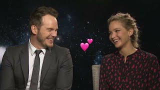 Chris Pratt Can't Stop Flirting With Jennifer Lawrence