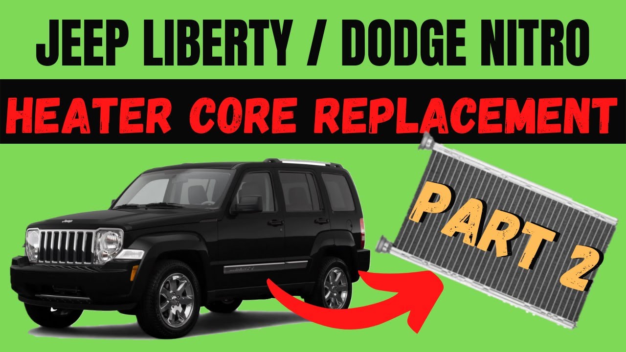 How to change a heater core at home (Jeep Liberty/ Dodge Nitro - heater  core replacement) - YouTube