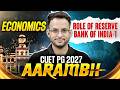 CUET PG Economics 2027 | CUET PG Economics Role of Reserve Bank of India-1 | CUET PG Economics