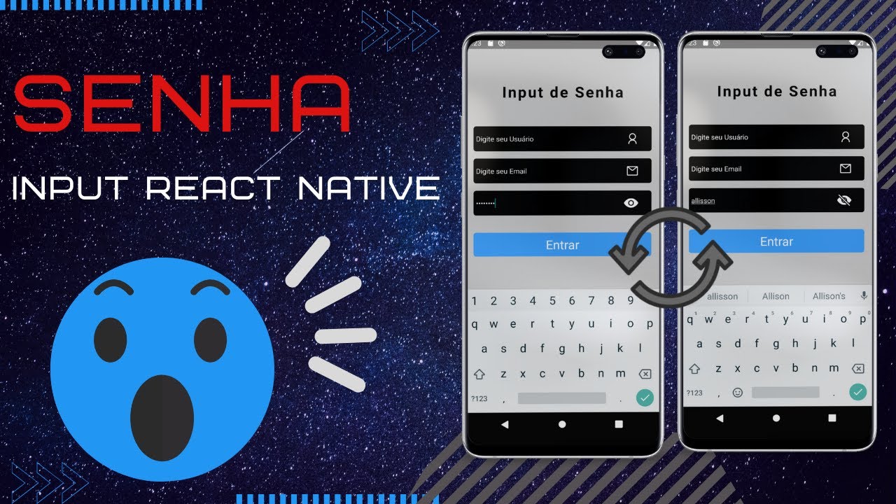 Como criar Input de Senha React native 😱 📲 - YouTube