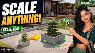 How to Scale Objects in SketchUp | Scale Tool Tutorial for Beginners | SKILLCRAFT ACADEMY