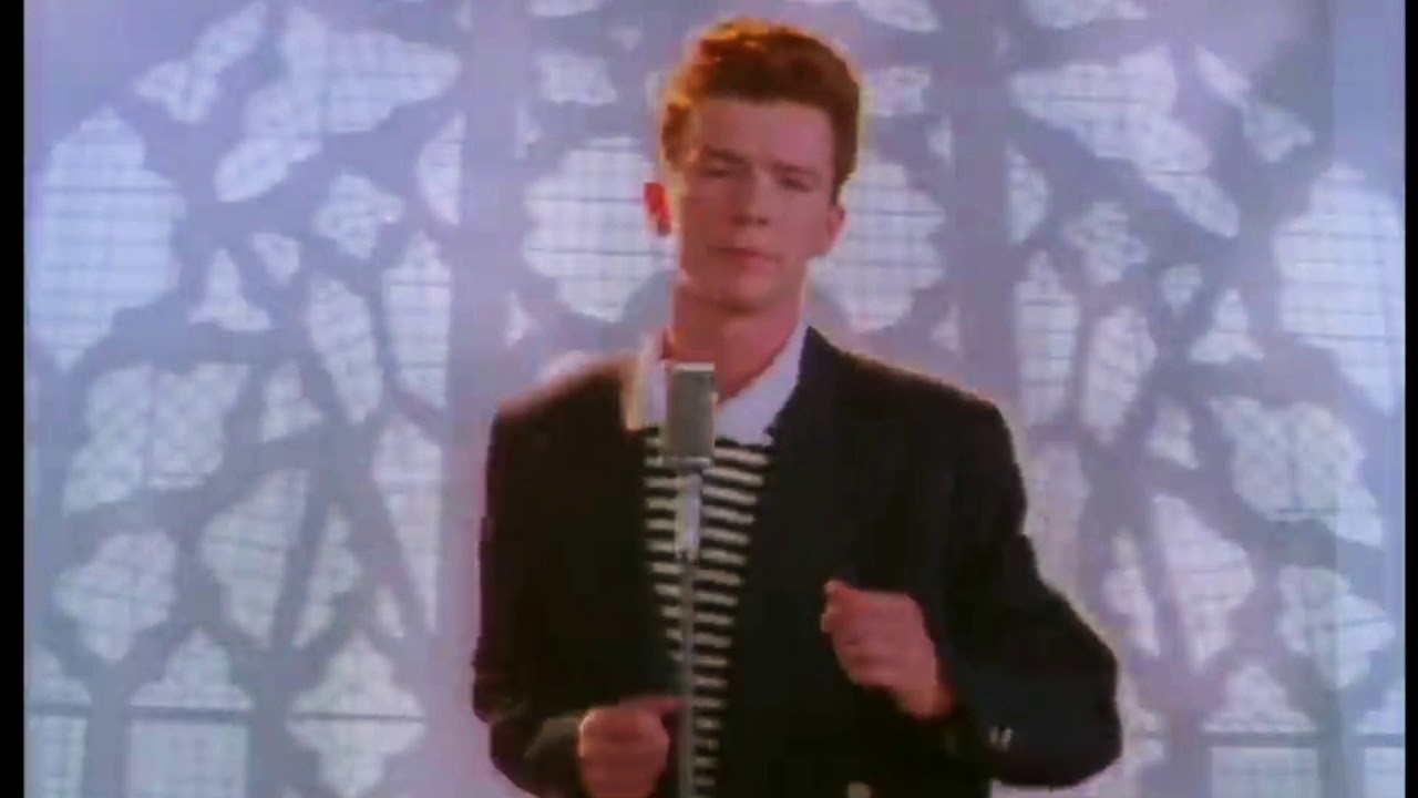 Never Gonna Give You Up But Everytime He Says The Word Never It Gets ...