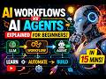This Is How AI Actually Automates Work (LLMs → Workflows → Agents)