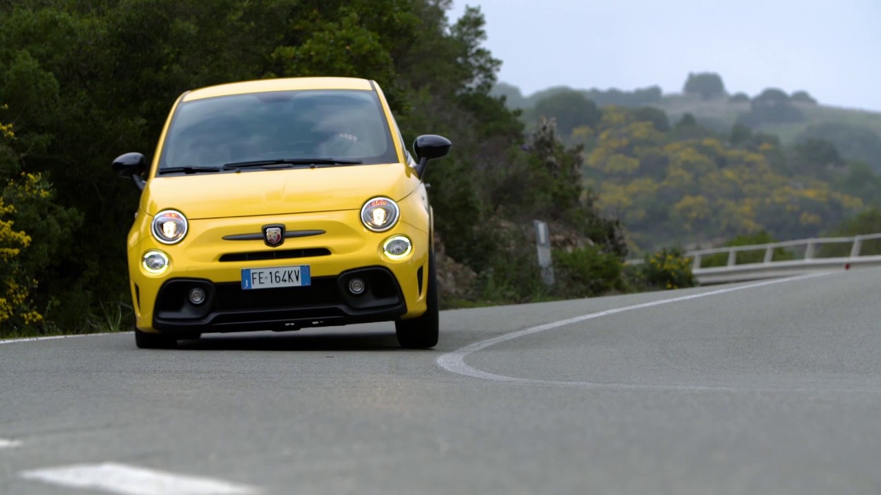The new Abarth 695 XSR Driving Video in Yellow Trailer | AutoMotoTV