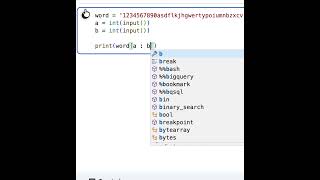String Slicing in Python