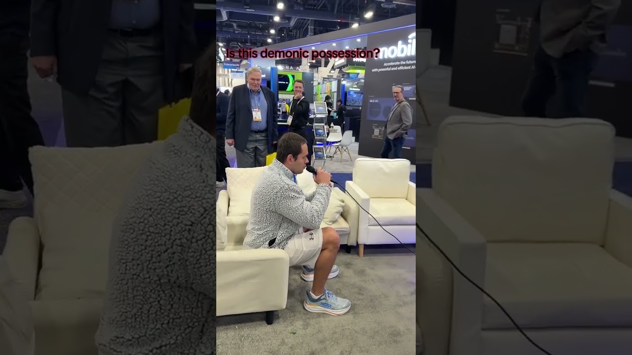 This AI turns any song into karaoke. Live at #ces #karaoketiktok #metalcore #livemusic #ai