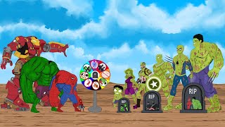 Rescue Evolution Of Team Hulk Zombie Vs Spiderman Returning From The Dead Secret - Funny Cartoon