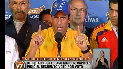 Visin 7: Elecciones en Venezuela: Capriles descono...