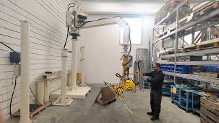 🎯 Power Meets Precision – The 550 C 1.75 Pneumatic Manipulator Designed handling of window fixtures.