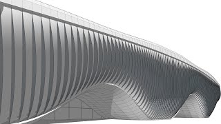 3d modeling the facade of the One Ocean, Thematic Pavilion EXPO 2012 using Sketchup