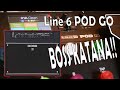 Line 6 POD GO through a BOSS KATANA!! How to set it up!