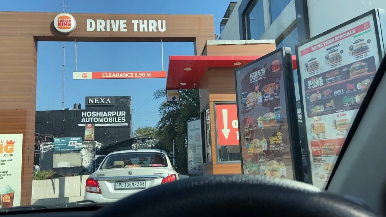 Burger king Drive Throw se kia order Una to Amritsar In Tata Tiago