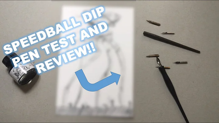SPEEDBALL SKETCHING DIP PEN SET REVIEW AND TEST |War of the Worlds Illustration|