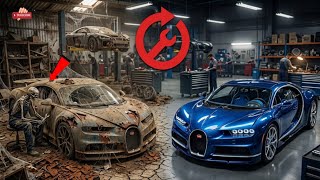 Abandoned Bugatti Chiron Restoration! 😱 From Wrecked Supercar to Brand New | Full Restoration