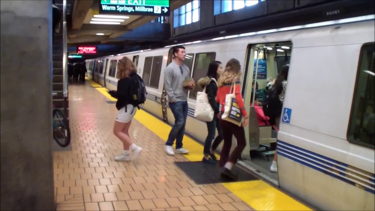 BART: Richmond, Warm Springs and Daly City Trains at Ashby