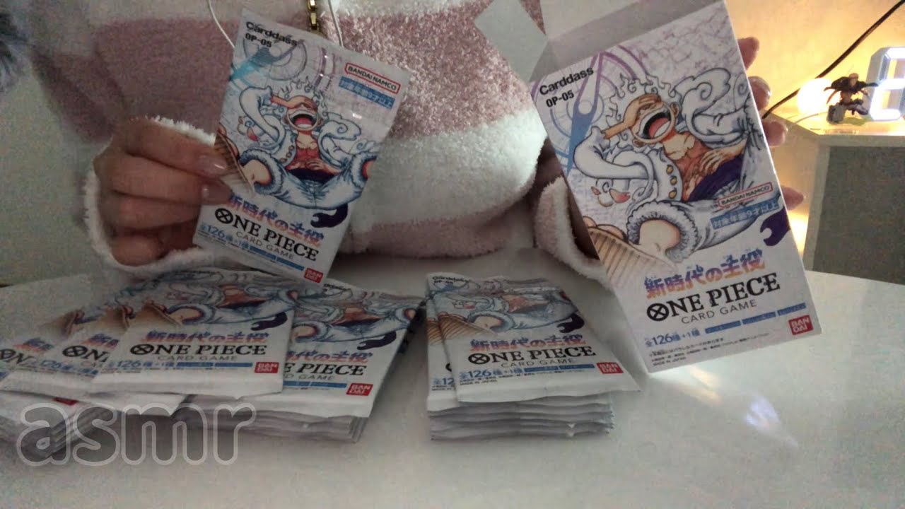 【ASMR】ワンピースカード開封動画