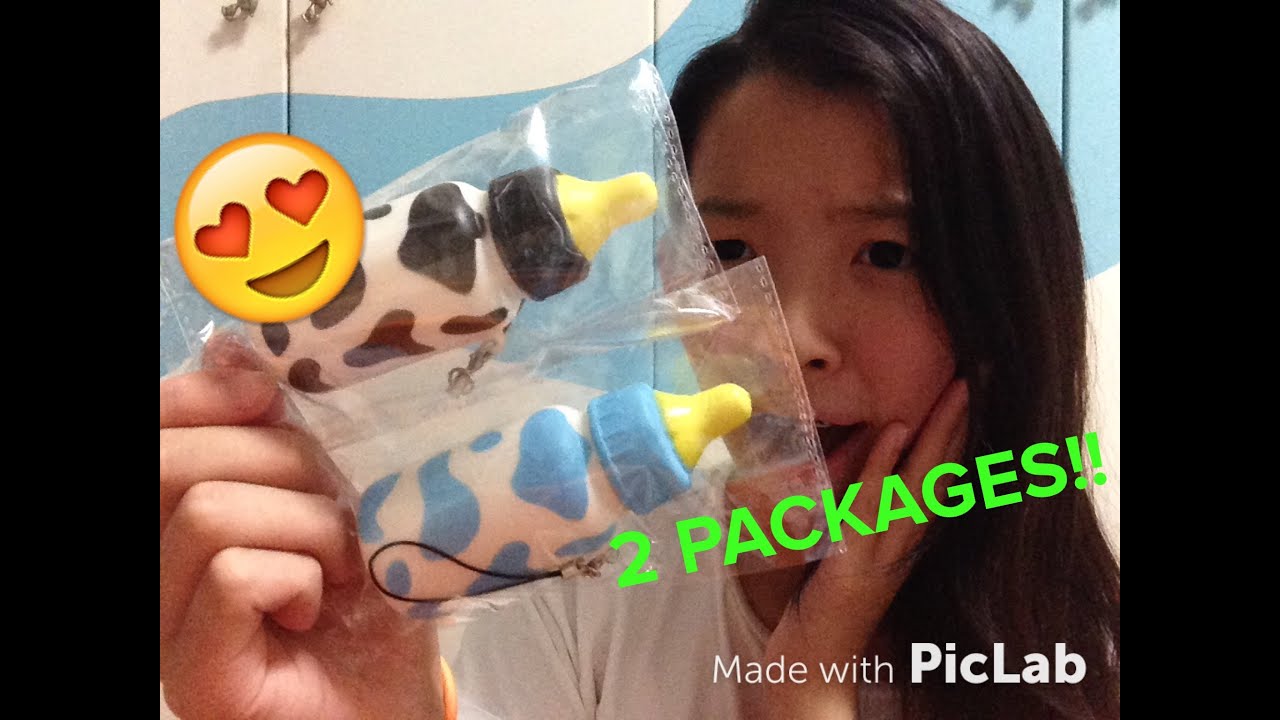 MILK BOTTLE SQUISHIES?! CHINA SQUISHY PACKAGES PT. 1 - YouTube