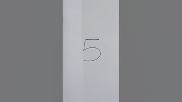 Drawing Deer 🦌 using the number 5 #numberdrawing