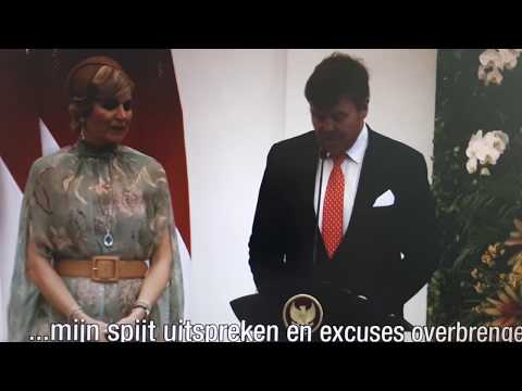 Koninklijke excuses - Royal apologies from the Dutch king.
