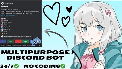 How To Make Discord Bot Without Coding 24/7 Hours Online | 500+ Commands