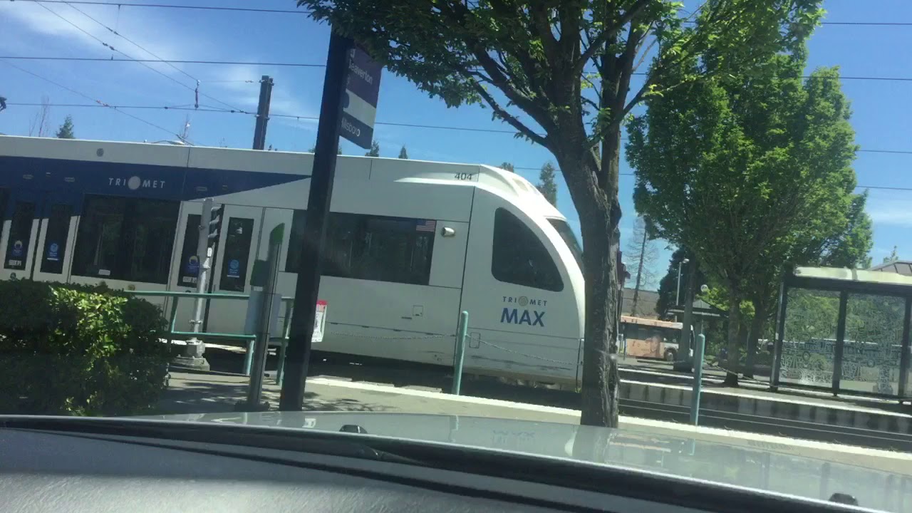 trimet max red line to portland airport at beaverton tc YouTube