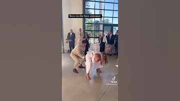 A Wedding Entrance You Won T Forget Wedding Weddingvideo Funnywedding Weddingentrance 