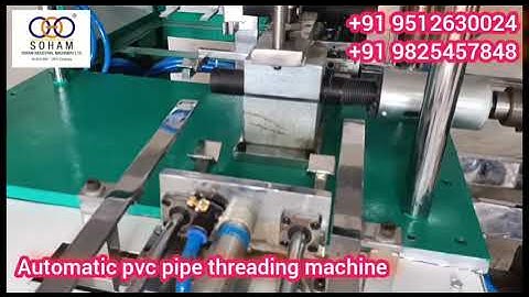 Automatic pvc pipe threading machine 1 cavity