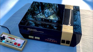 Custom Legend of Zelda NES Nintendo with backlit triforce cutout AND sounds!