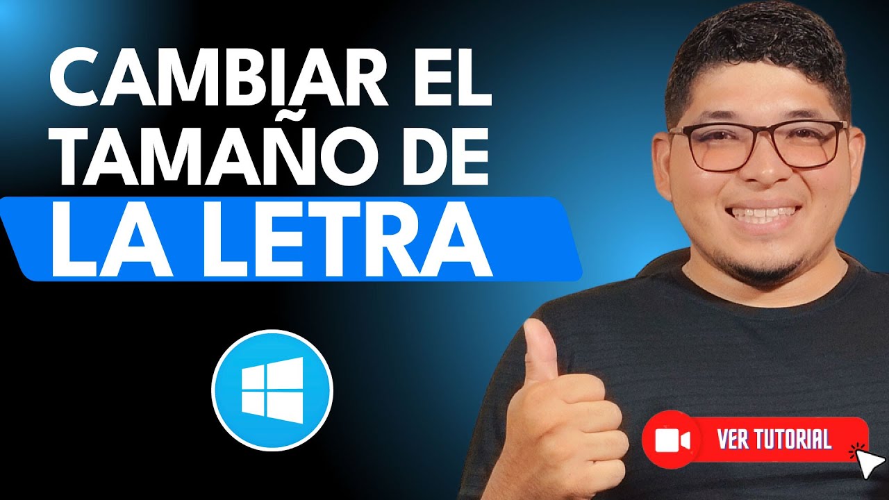 Cómo AJUSTAR el TAMAÑO DE LAS LETRAS en Windows 10 | 🔠 Fuente más ...