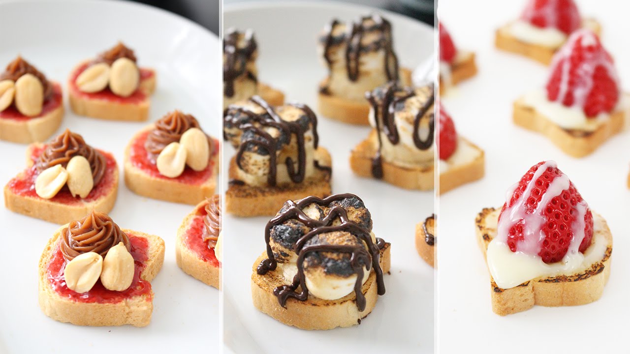 Mini Dessert Toasts | ミニデザートのトースト