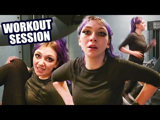 JustaMinx shows her workout routine ! Road to boxing match