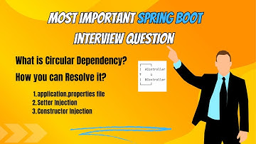 Most important Spring Boot interview question - Circular Dependency